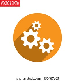 Gear icon. Vector, Eps 10
