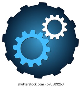 Gear icon. Vector, Eps 10