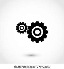 Gear icon, Vector EPS 10 illustration style