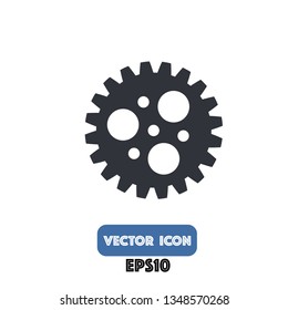 gear icon, gear vector. eps10