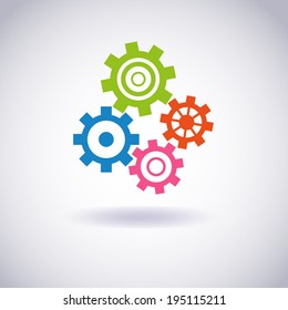 Gear icon. Vector EPS10