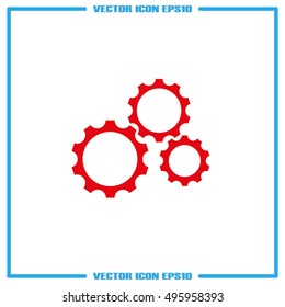 gear icon vector eps10