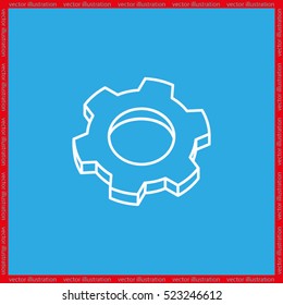 gear icon vector eps10