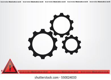 gear icon vector eps10
