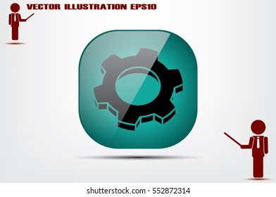 gear icon vector eps10