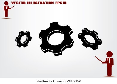 gear icon vector eps10