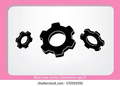 gear icon vector eps10