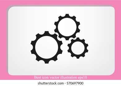 gear icon vector eps10