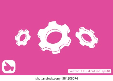 gear icon vector eps10
