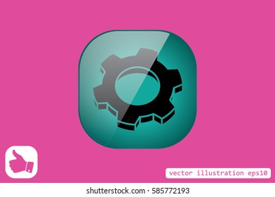 gear icon vector eps10
