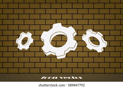 gear icon vector eps10