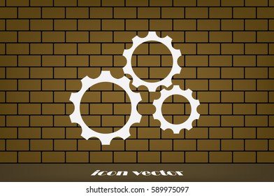 gear icon vector eps10