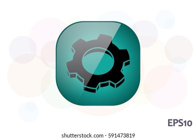 gear icon vector eps10
