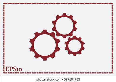 gear icon vector eps10