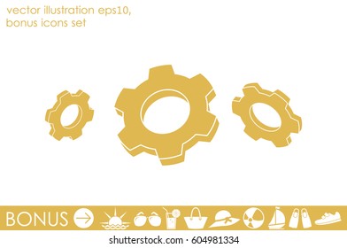 gear icon vector eps10