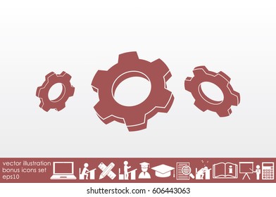 gear icon vector eps10