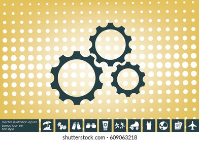 gear icon vector eps10