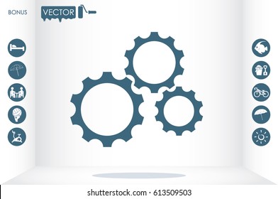 gear icon vector eps10