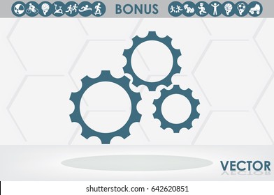 gear icon vector eps10