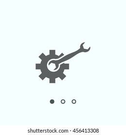 gear Icon, vector, icon flat