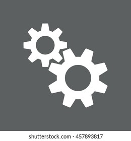 gear Icon, vector, icon flat