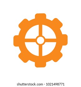 gear icon vector, flat design best vector icon