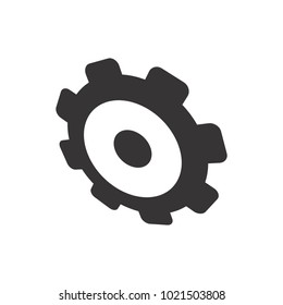 gear icon vector, flat design best vector icon