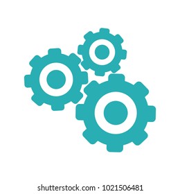 gear icon vector, flat design best vector icon
