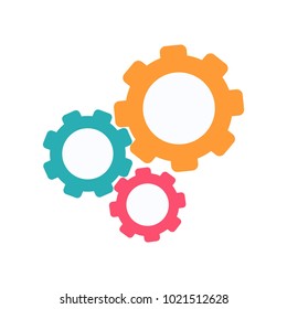 gear icon vector, flat design best vector icon logo design