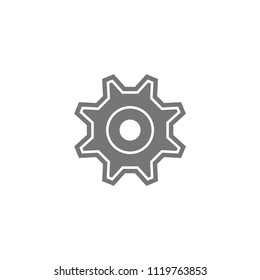 Gear Icon vector flat design style