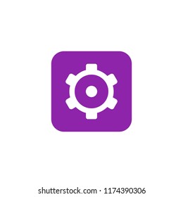 gear Icon vector flat design icon