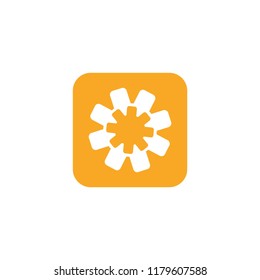 gear icon vector, flat design best vector icon logo design