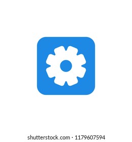 gear icon vector, flat design best vector icon logo design