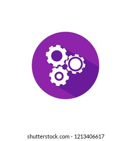gear icon vector, flat design best vector icon