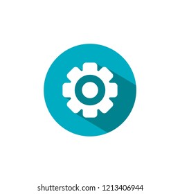 gear icon vector, flat design best vector icon logo design