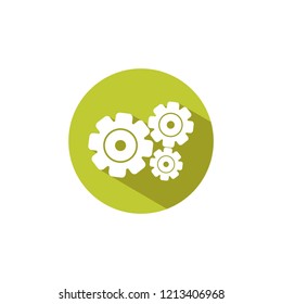 gear icon vector, flat design best vector icon logo design