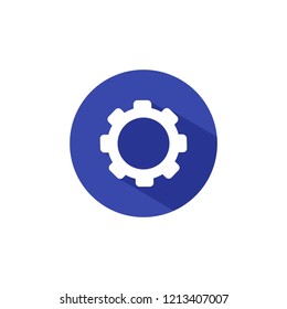 gear icon vector, flat design best vector icon logo design