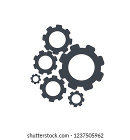 gear icon vector, flat design best vector icon logo design