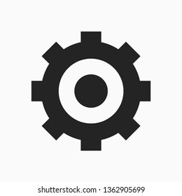gear icon vector, flat design best vector icon