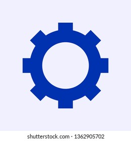 gear icon vector, flat design best vector icon
