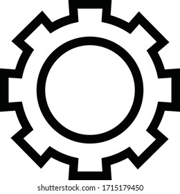 gear icon vector, flat design best vector icon