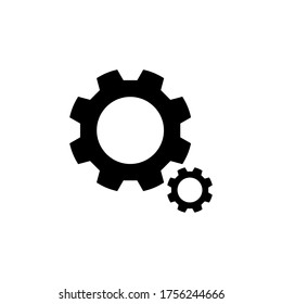 Gear Icon Vector Flat Design