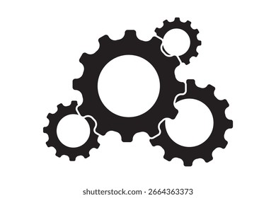 Gear icon vector, flat design best vector icon logo design. Setting or Gear icon. cogwheel, Vector Illustration. Eps 10