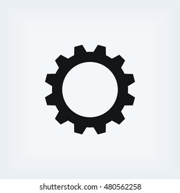 gear icon vector, flat design best vector icon