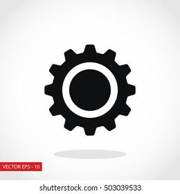 gear icon vector, flat design best vector icon