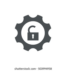 Gear Icon Vector flat design style