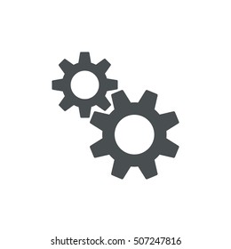 Gear Icon Vector flat design style