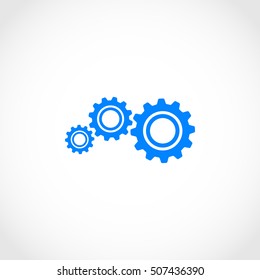 gear icon vector, flat design best vector icon