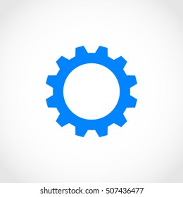 gear icon vector, flat design best vector icon