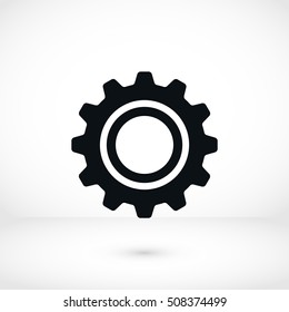 gear icon vector, flat design best vector icon